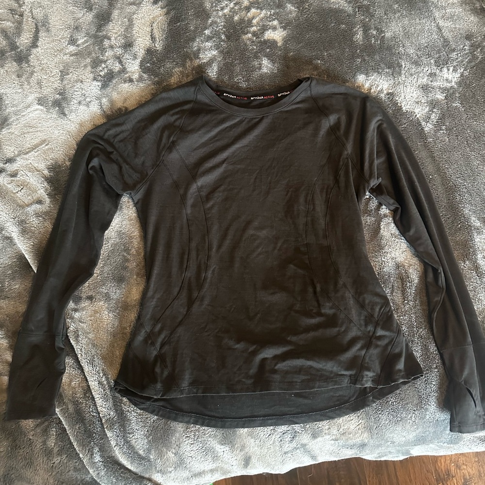 Women's Spyder Black Long Sleeve Top